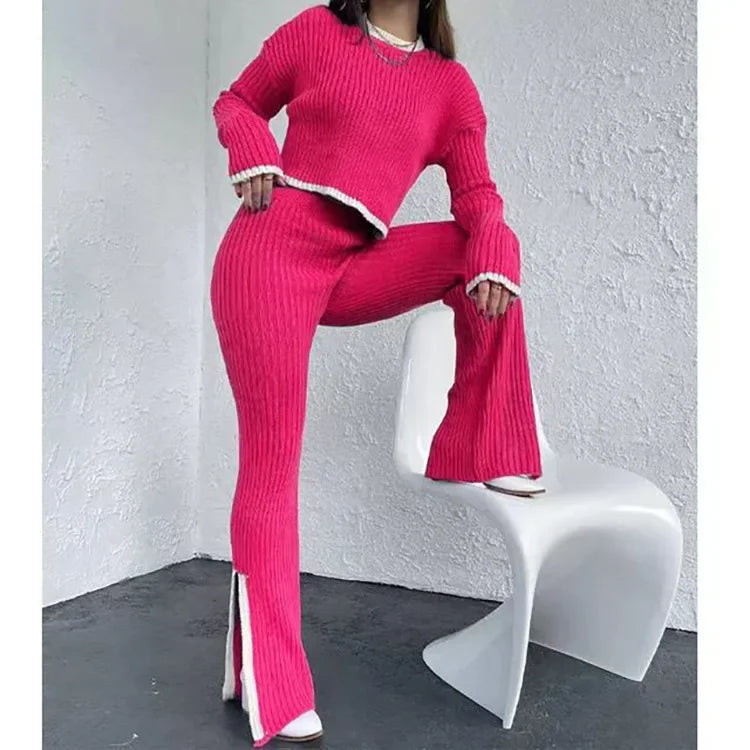 Knitted Two-Piece Tracksuit