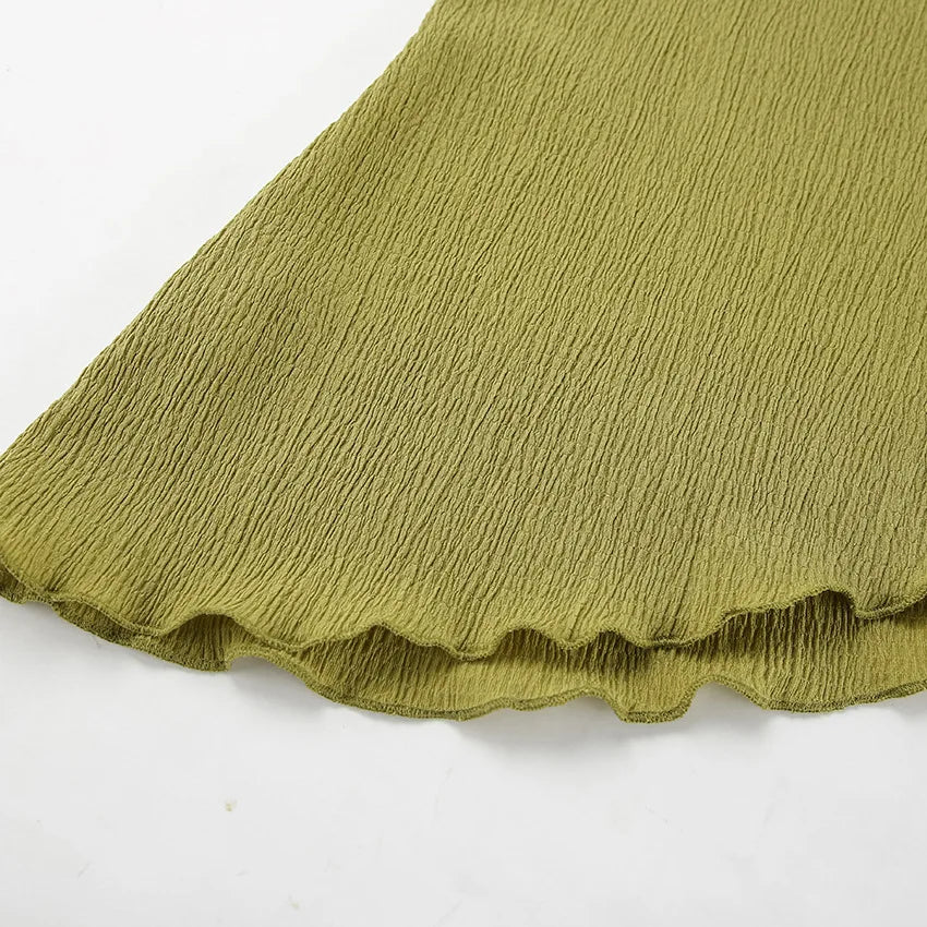 Green Summer Pants Set