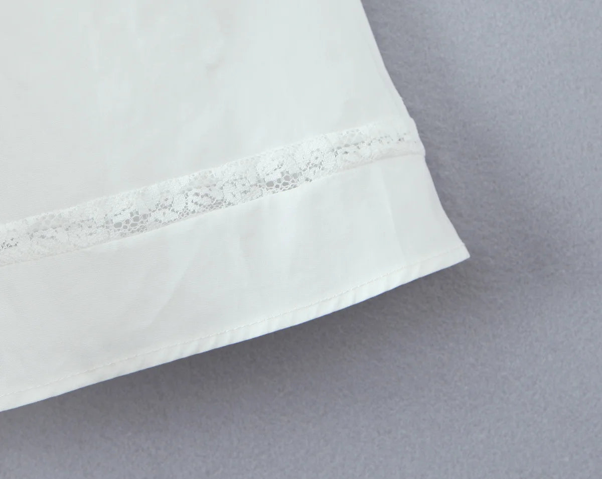 White Bow Strap Sleeveless Dress