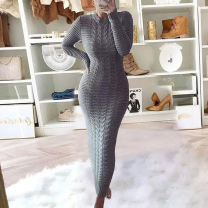 Twist Designed Sweater Dress