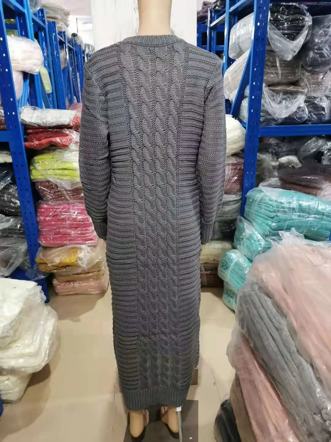 Twist Designed Sweater Dress