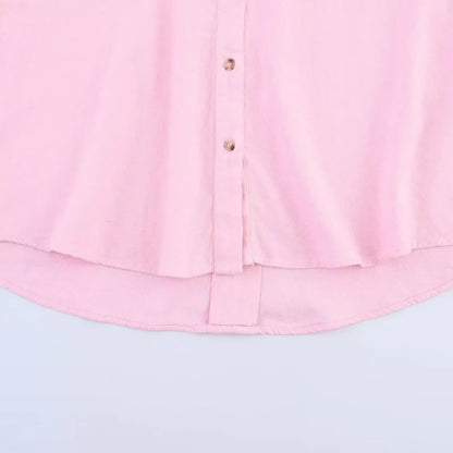 Women's Loose Casual Wide Sleeve Button up Blouse