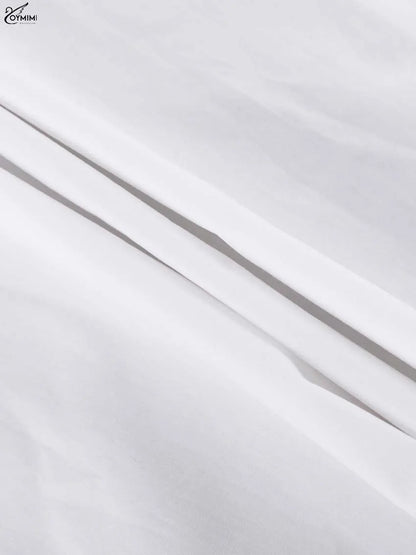 White Turn-Down Collar Half Sleeve Button Dress