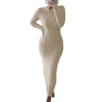 Twist Designed Sweater Dress