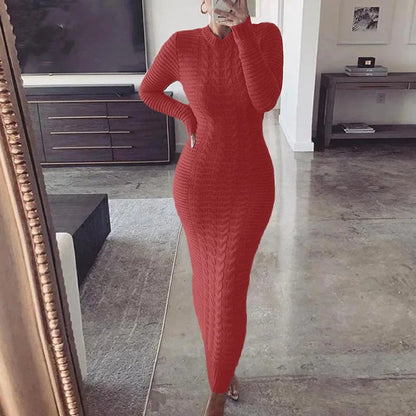 Twist Designed Sweater Dress
