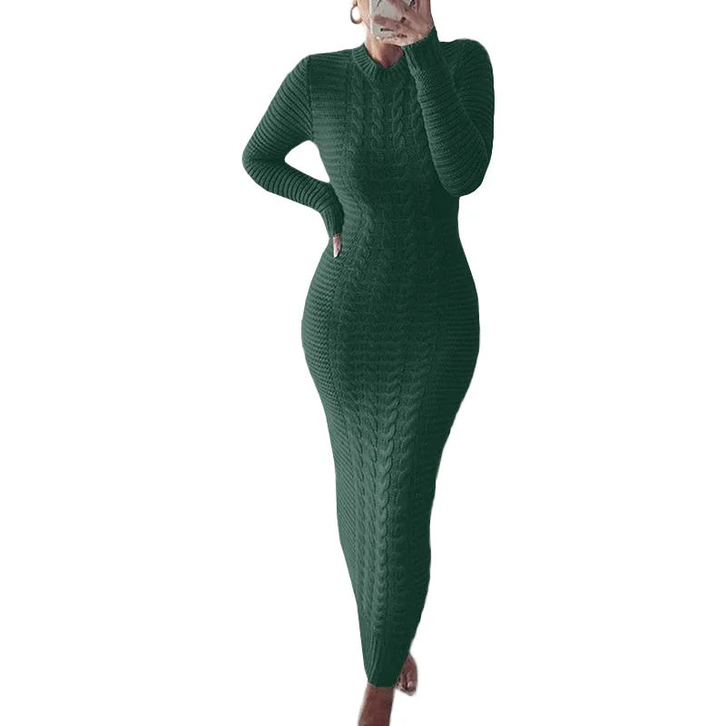 Twist Designed Sweater Dress