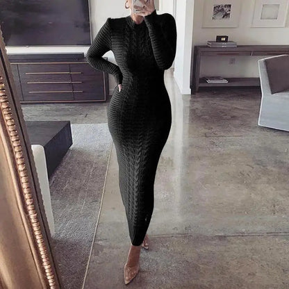 Twist Designed Sweater Dress