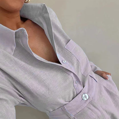 Long Sleeve 2-Piece Short Set