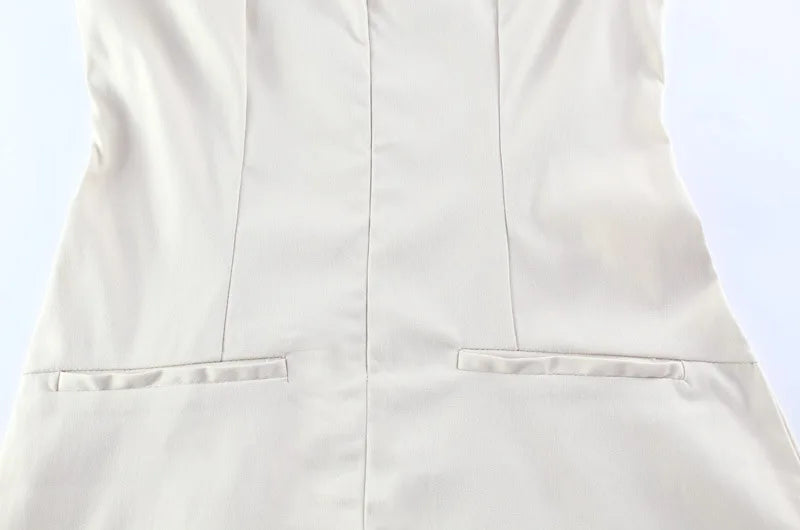 Sleeveless Zip-Up Dress