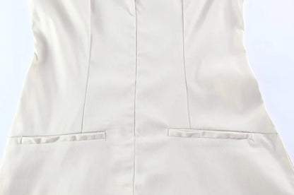 Sleeveless Zip-Up Dress