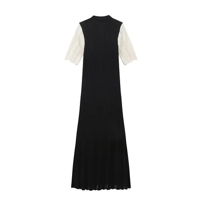 Women Elegant Knitted Long Dress