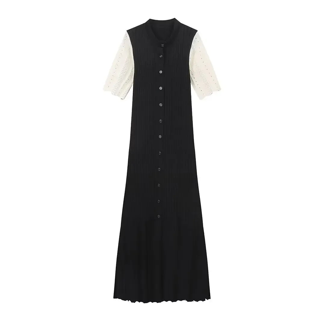 Women Elegant Knitted Long Dress