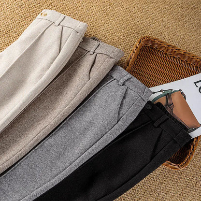 Wool Slim-fit Trousers