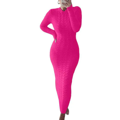 Twist Designed Sweater Dress