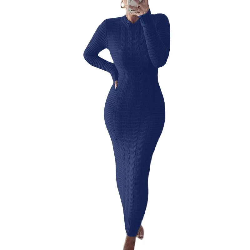 Twist Designed Sweater Dress