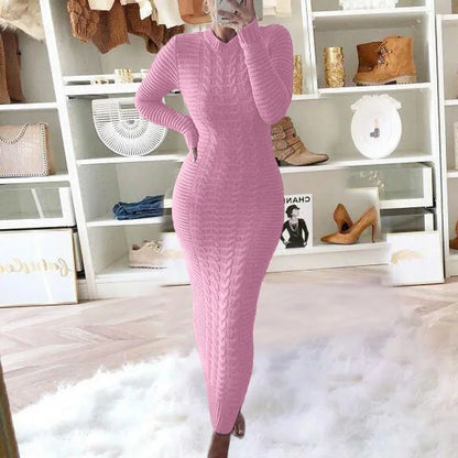 Twist Designed Sweater Dress