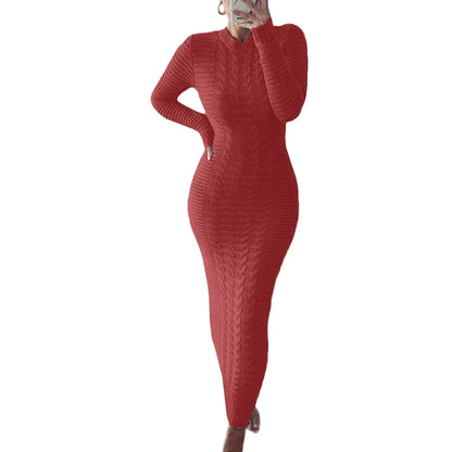 Twist Designed Sweater Dress