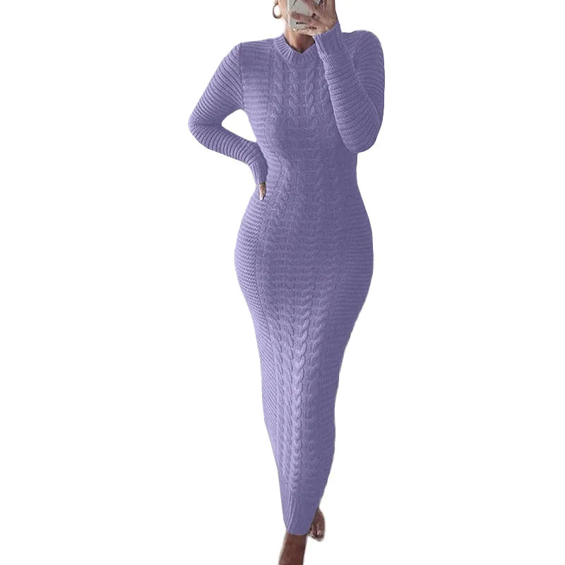 Twist Designed Sweater Dress