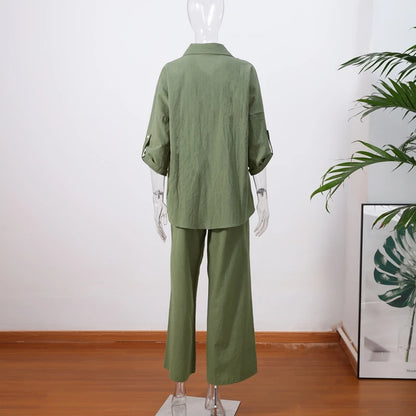 Cotton Linen Oversize Two-Piece Set