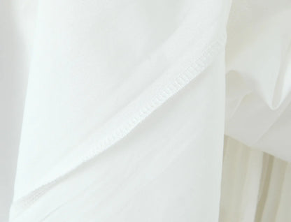White Bow Strap Sleeveless Dress