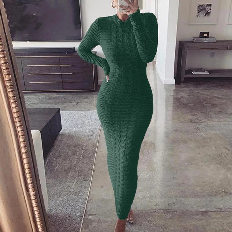 Twist Designed Sweater Dress