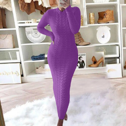 Twist Designed Sweater Dress