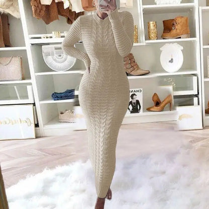 Twist Designed Sweater Dress