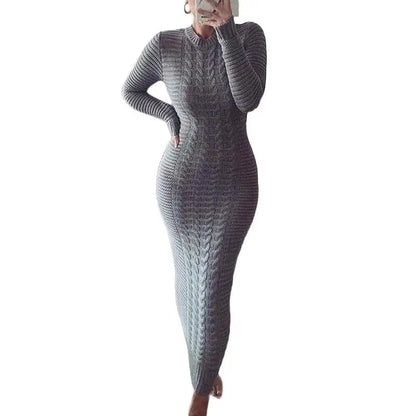 Twist Designed Sweater Dress