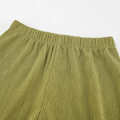 Green Summer Pants Set