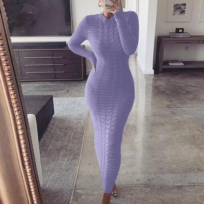 Twist Designed Sweater Dress