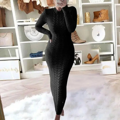 Twist Designed Sweater Dress