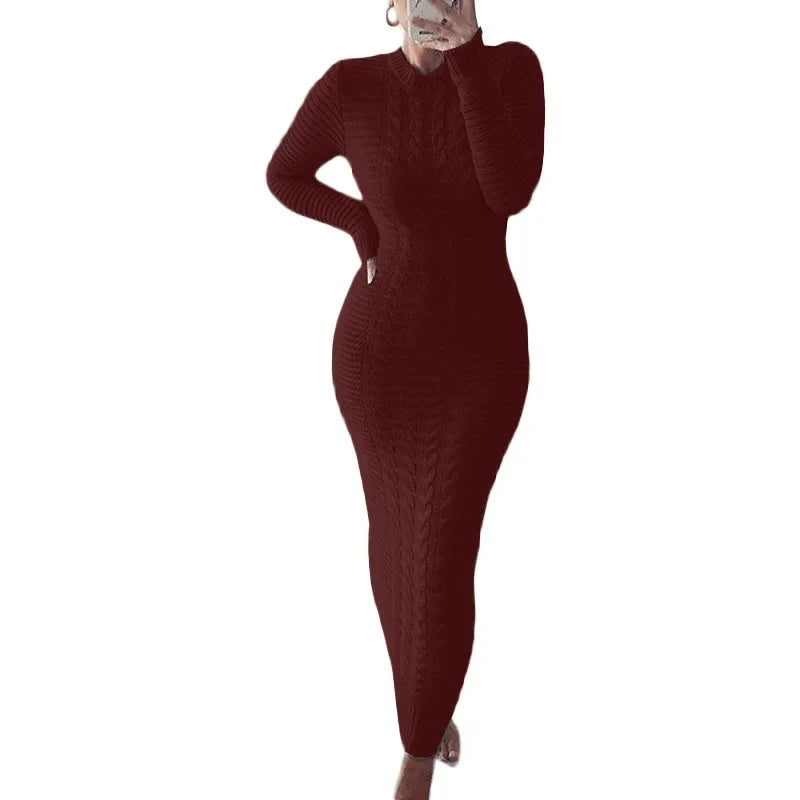 Twist Designed Sweater Dress