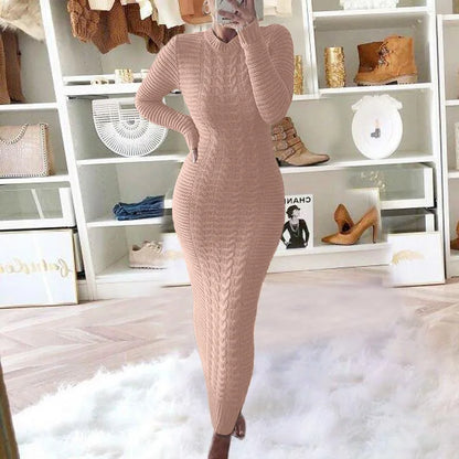 Twist Designed Sweater Dress