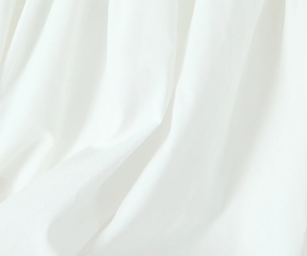 White Bow Strap Sleeveless Dress