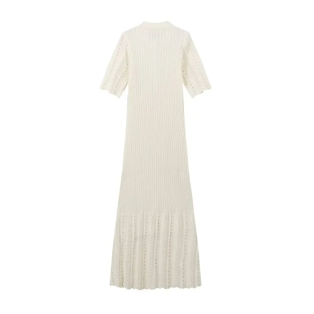Women Elegant Knitted Long Dress