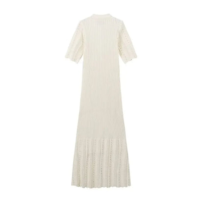 Women Elegant Knitted Long Dress