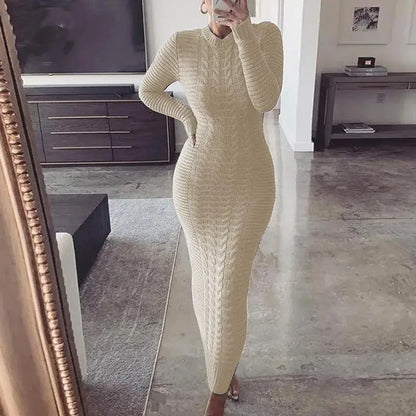 Twist Designed Sweater Dress