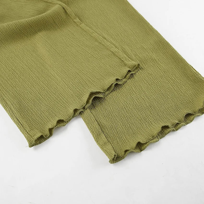 Green Summer Pants Set