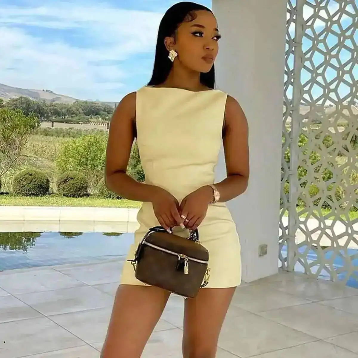 Double Layer Mini Dress