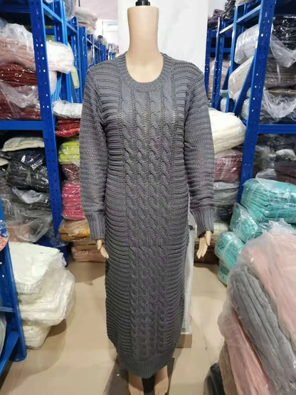 Twist Designed Sweater Dress